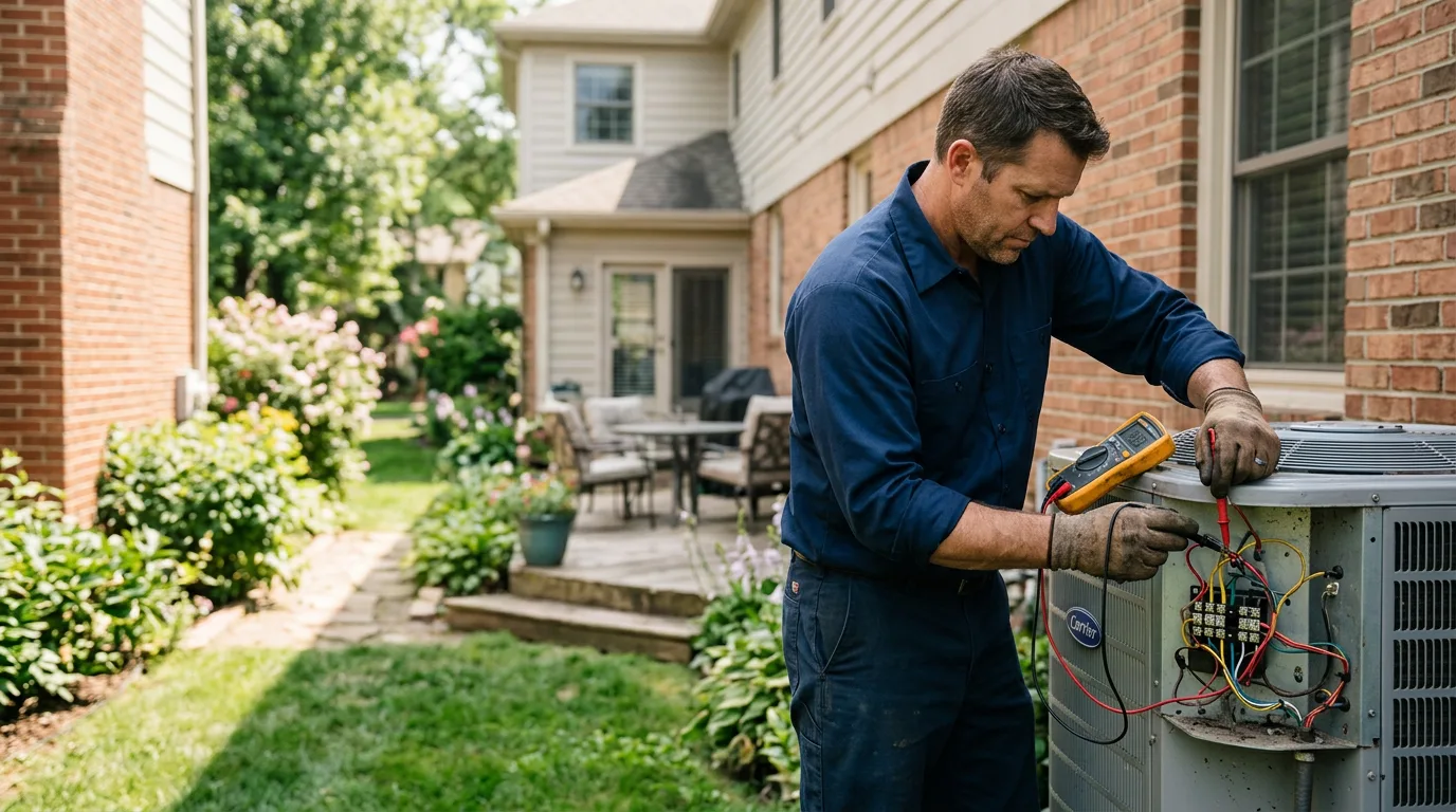 HVAC technician working near Silas, AL
